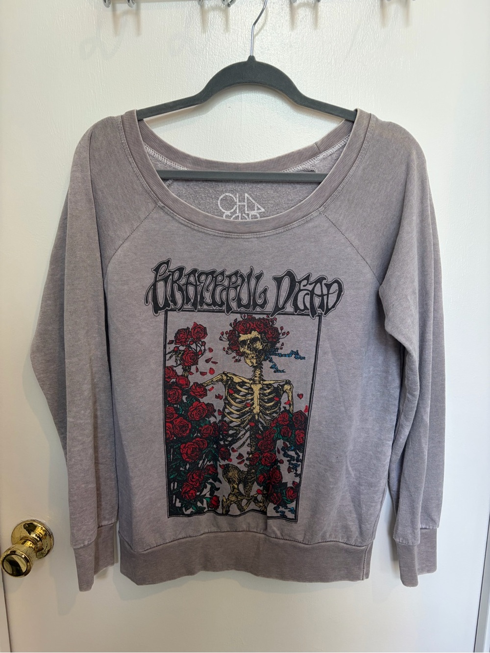 Grateful Dead Women's Gray Graphic Sweatshirt